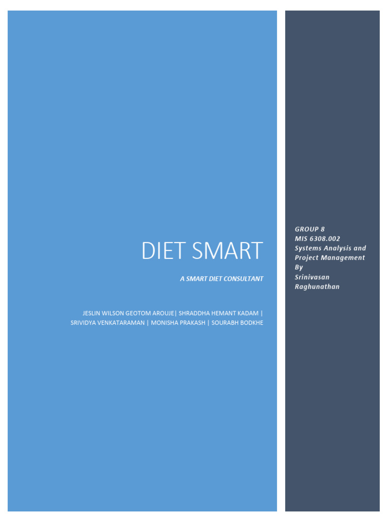 DietSMART - A Smart Diet Consultant | PDF | Dieting | Obesity