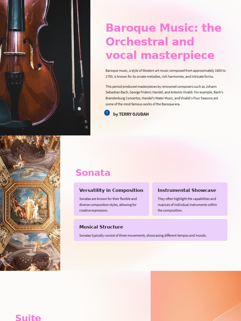 Overview of Baroque Music Masterpieces | PDF | Baroque Music ...