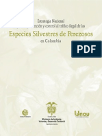 Estrategia Prevención y Control Del Tráfico Ilegal de Perezosos en Colombia