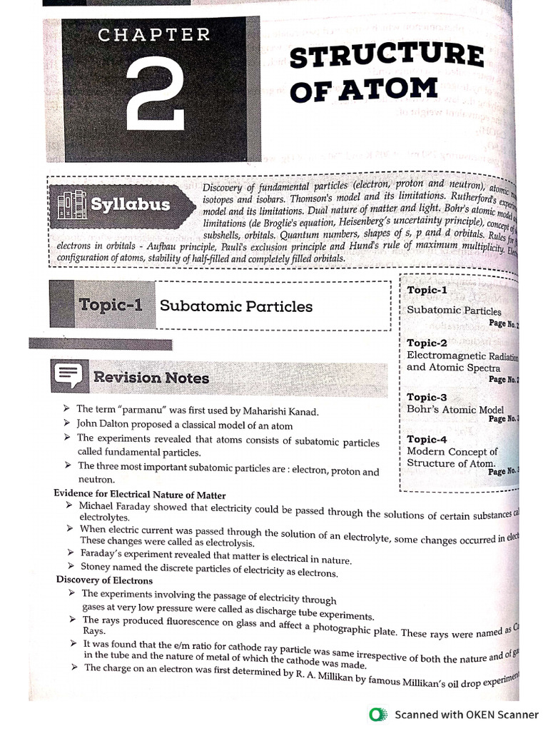 CF - Structure of Atom | PDF