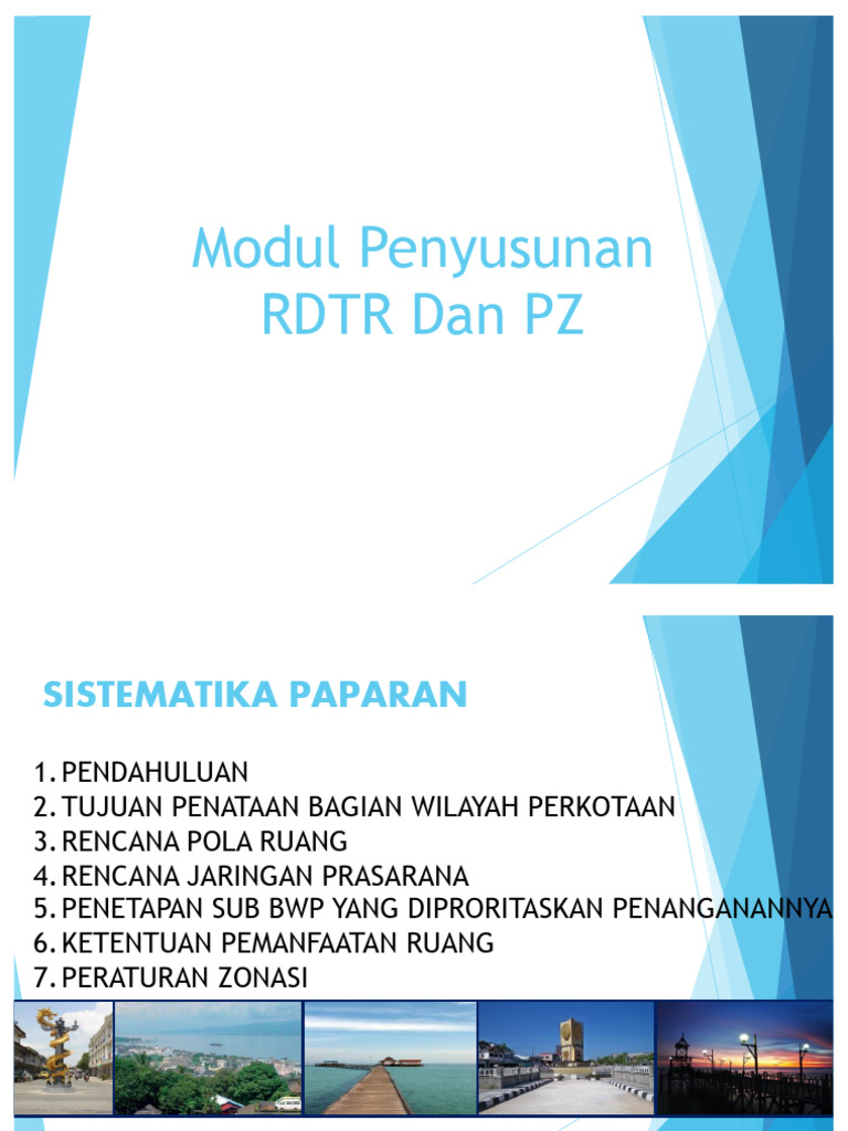 Juknis RDTR dan Zonasi Perkotaan | PDF