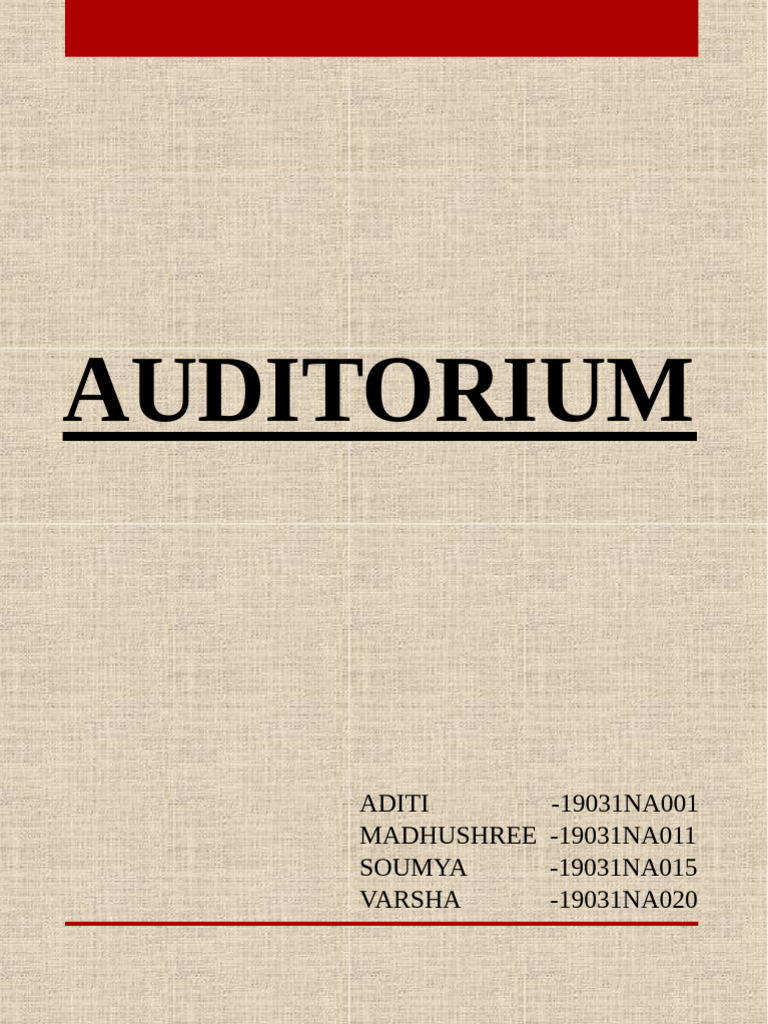 Understanding Auditorium Design and Acoustics | PDF | Loudspeaker ...