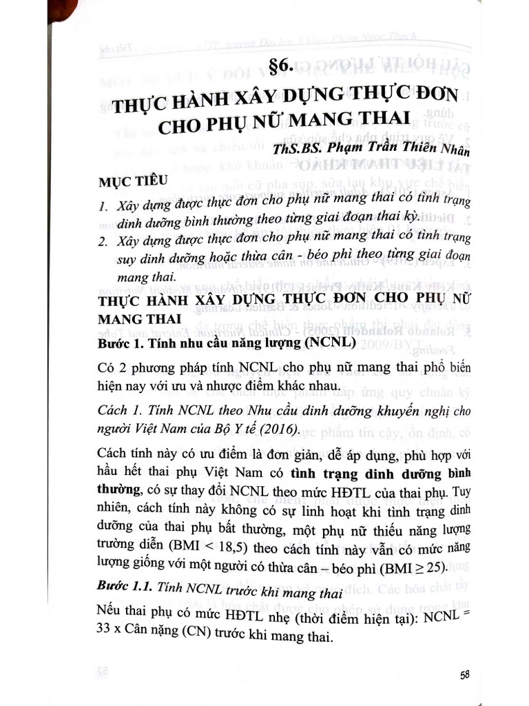 Xây D NG TH C Đơn Cho PH N Mang Thai | PDF