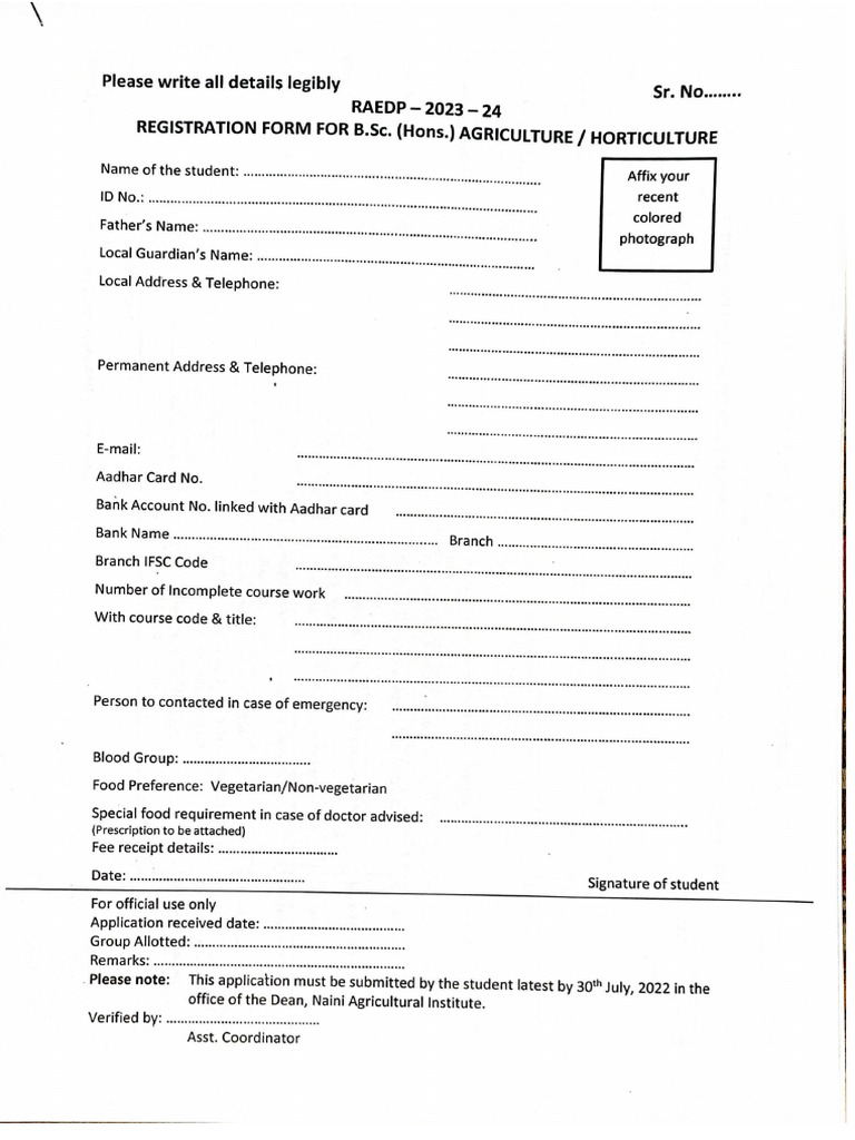 Registration Form | PDF