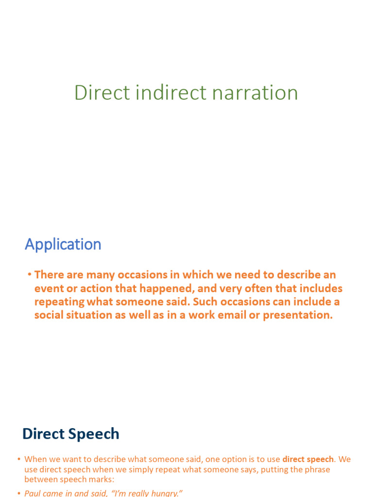 Direct and Indirect Speech Guide | PDF | Question | Linguistics
