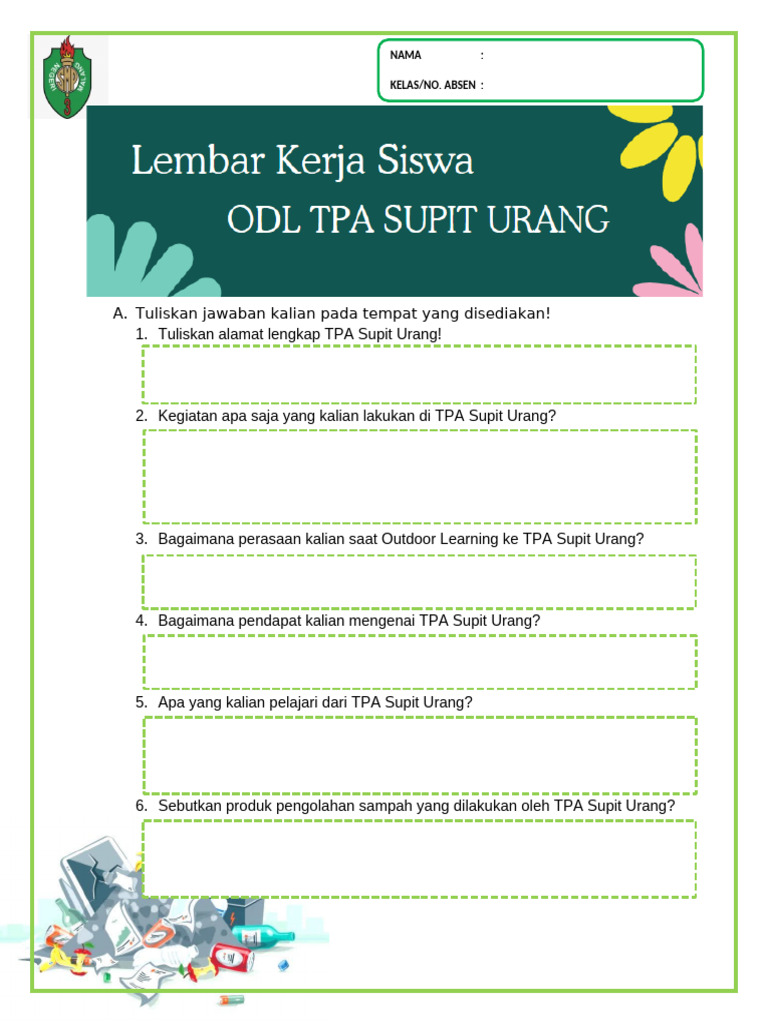Kegiatan dan Pembelajaran di TPA Supit Urang | PDF