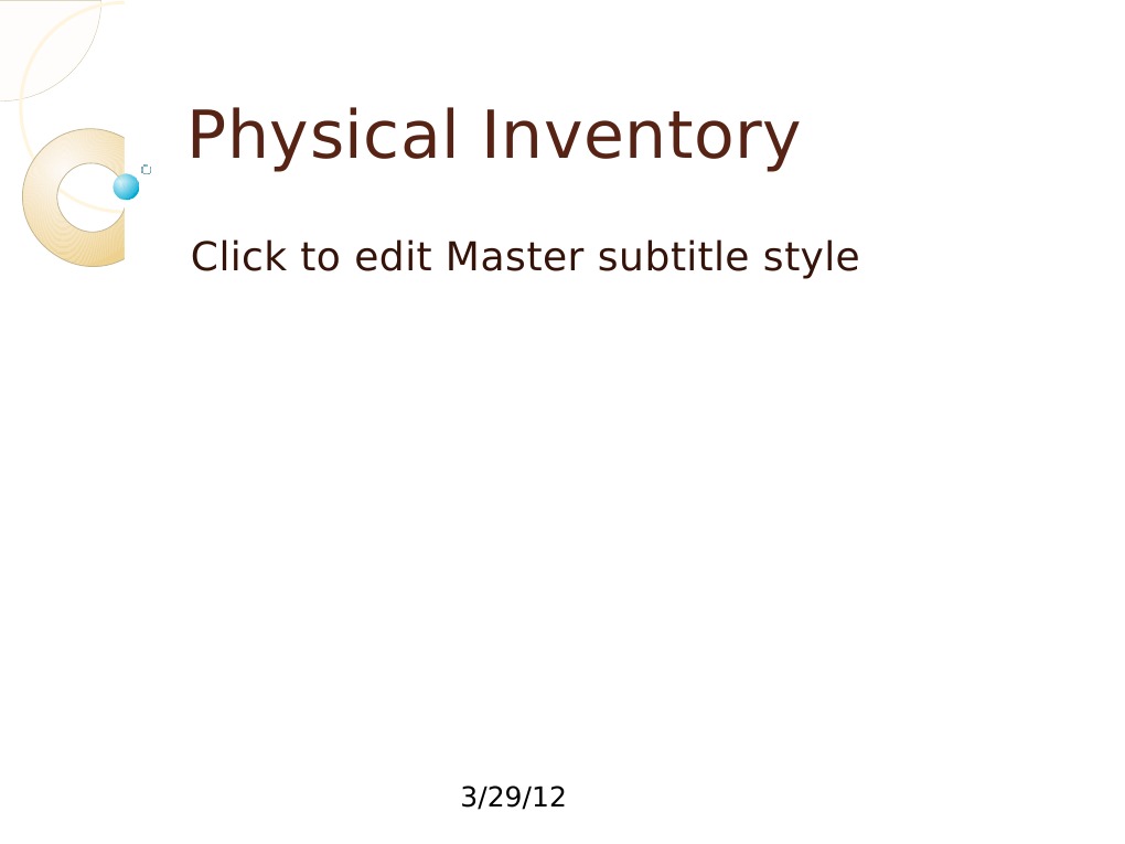 Oracle Physical Inventory Guide | PDF