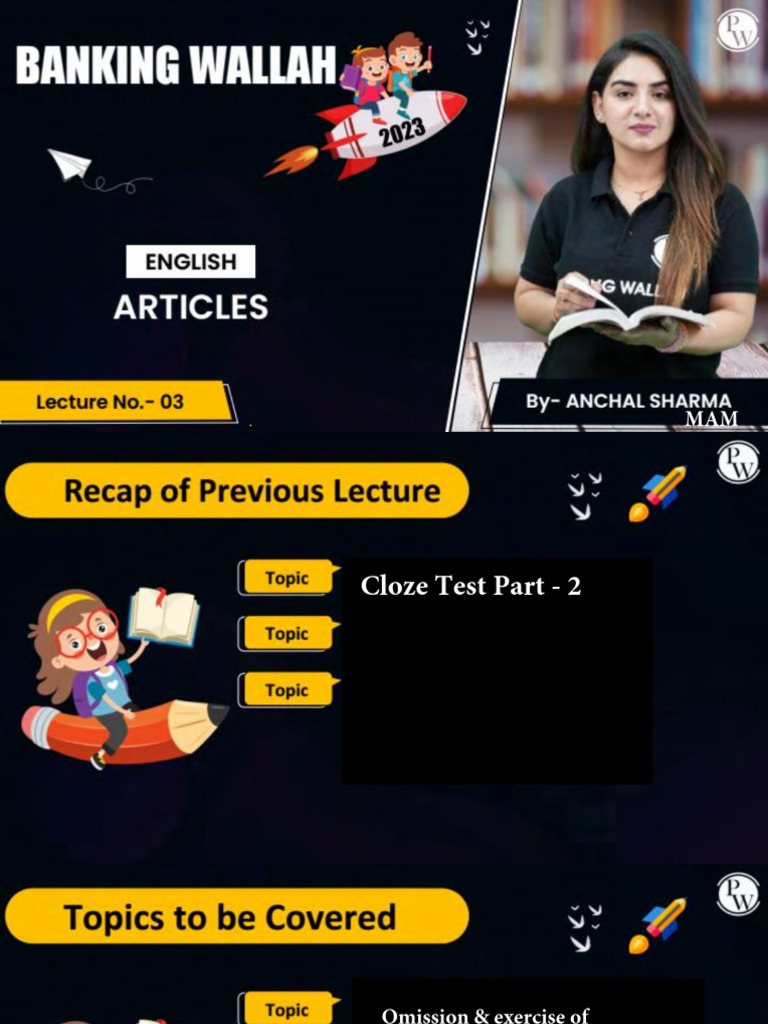 Articles 03 Class Notes Banking Wallah657c6da8bd78aa0018176732 | PDF