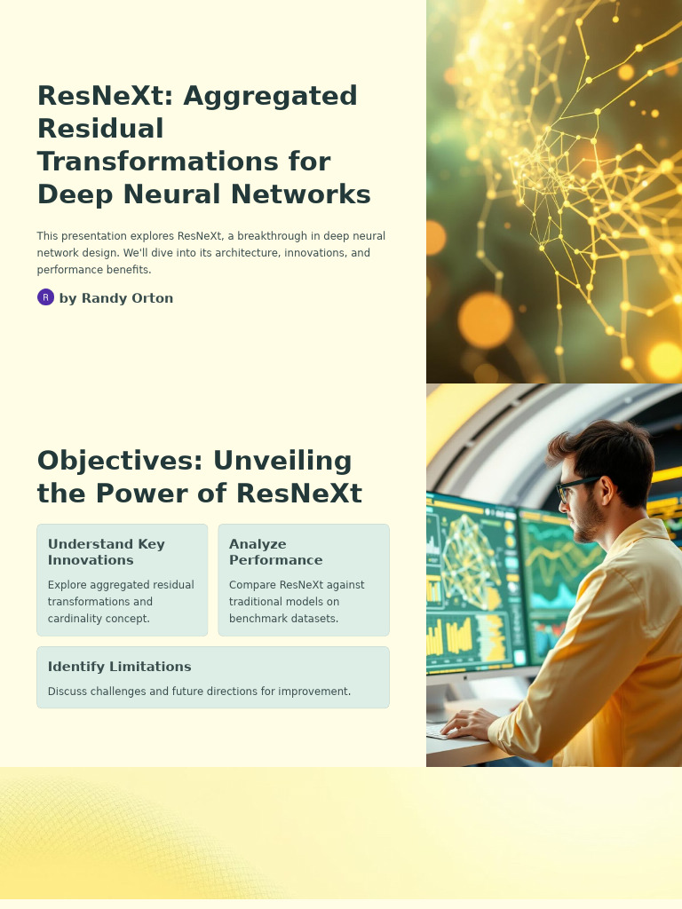 ResNeXt: Innovations in Deep Learning | PDF | Deep Learning | Learning