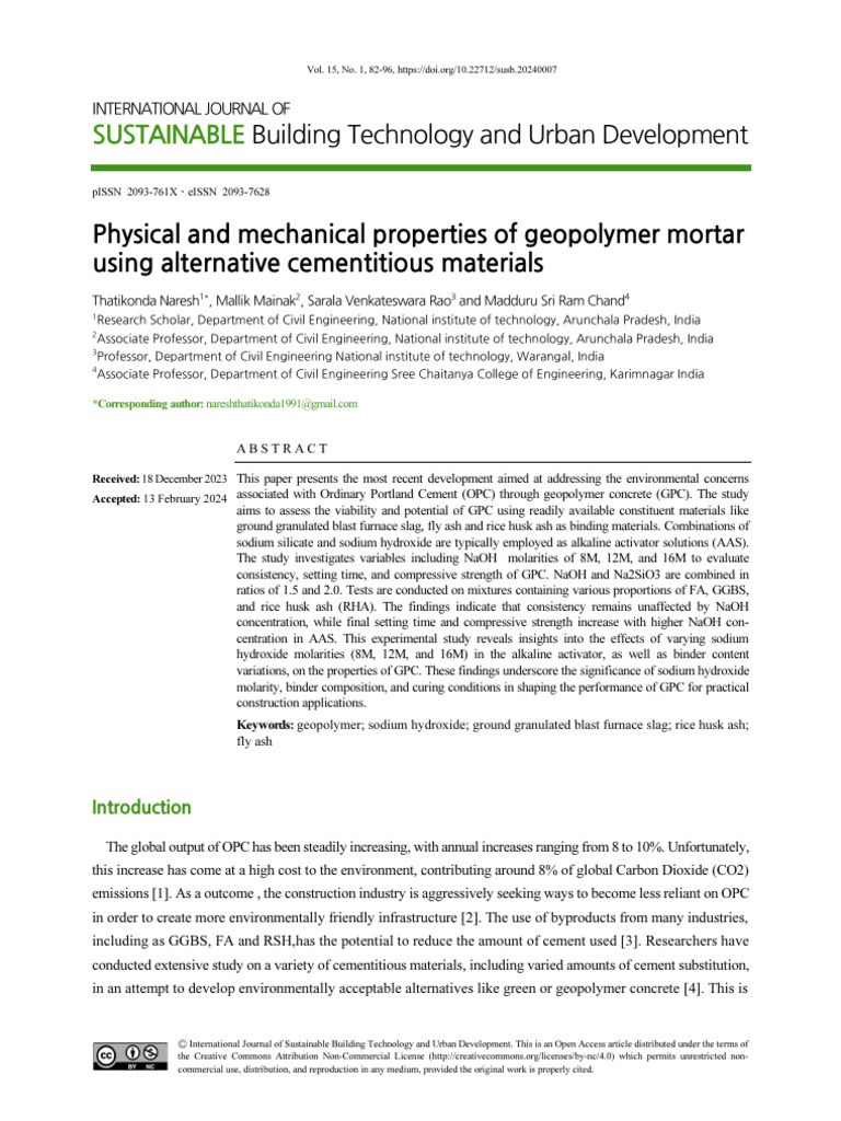 N0300150106 | PDF | Cement | Sodium Hydroxide
