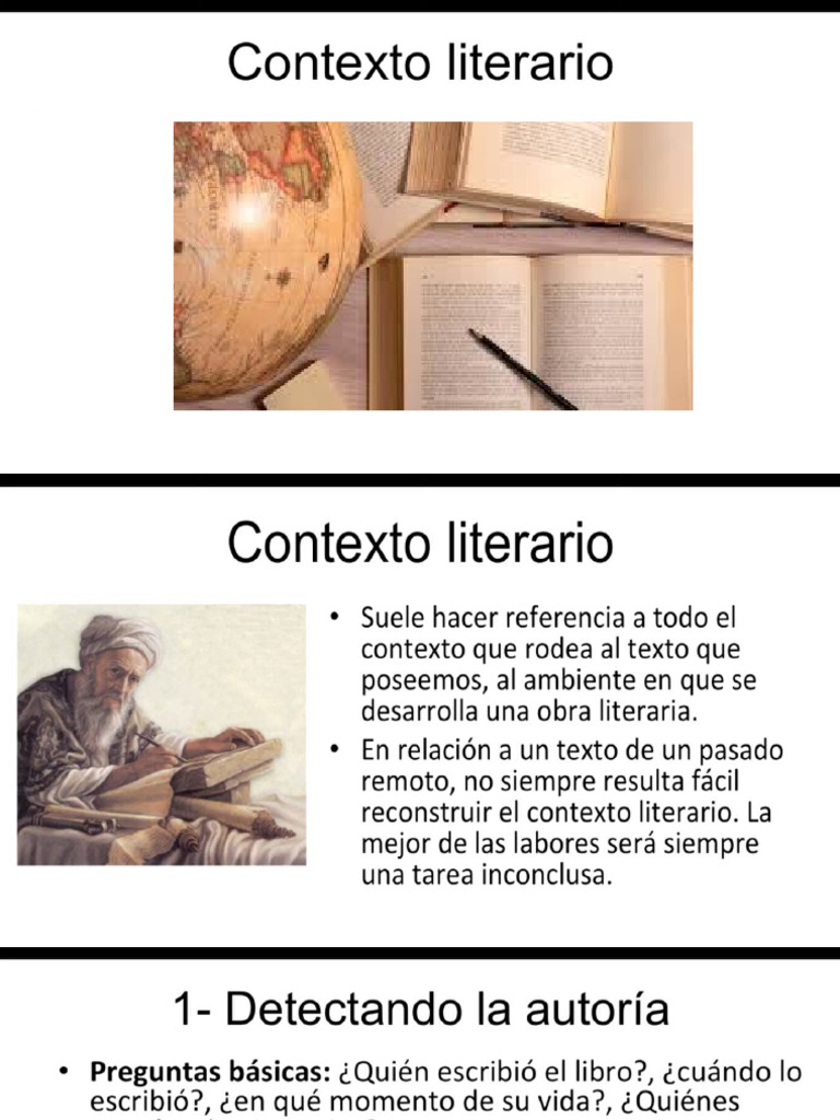 6 Análisis Literario Contexto Literario | PDF
