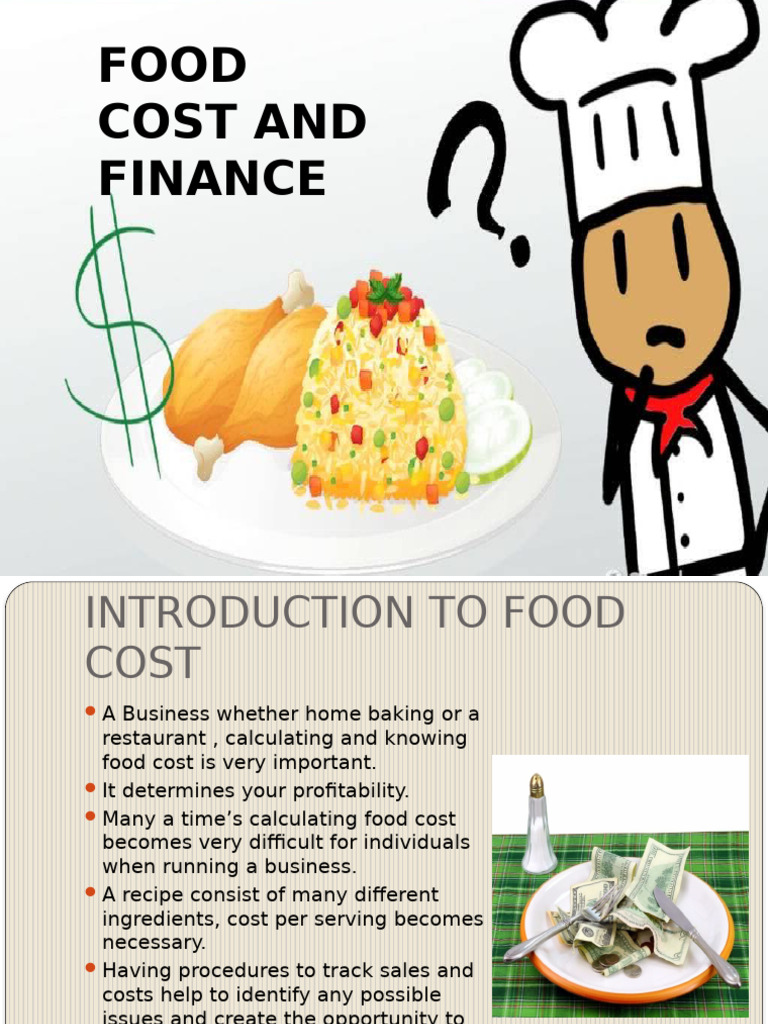 Food Cost Calculation Guide | PDF | Inventory | Cost