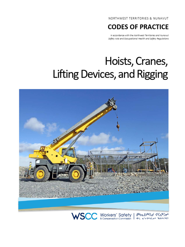 Codes of Practice for Cranes in NT & NU | PDF | Crane (Machine) | Elevator