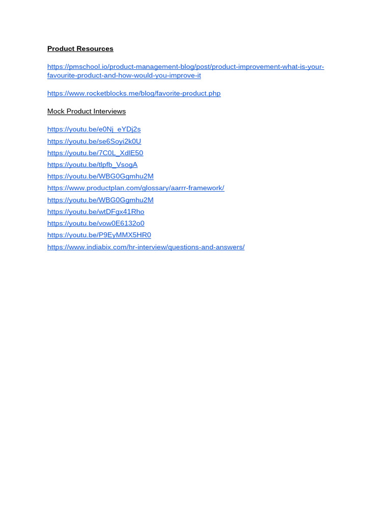 Product Resources | PDF