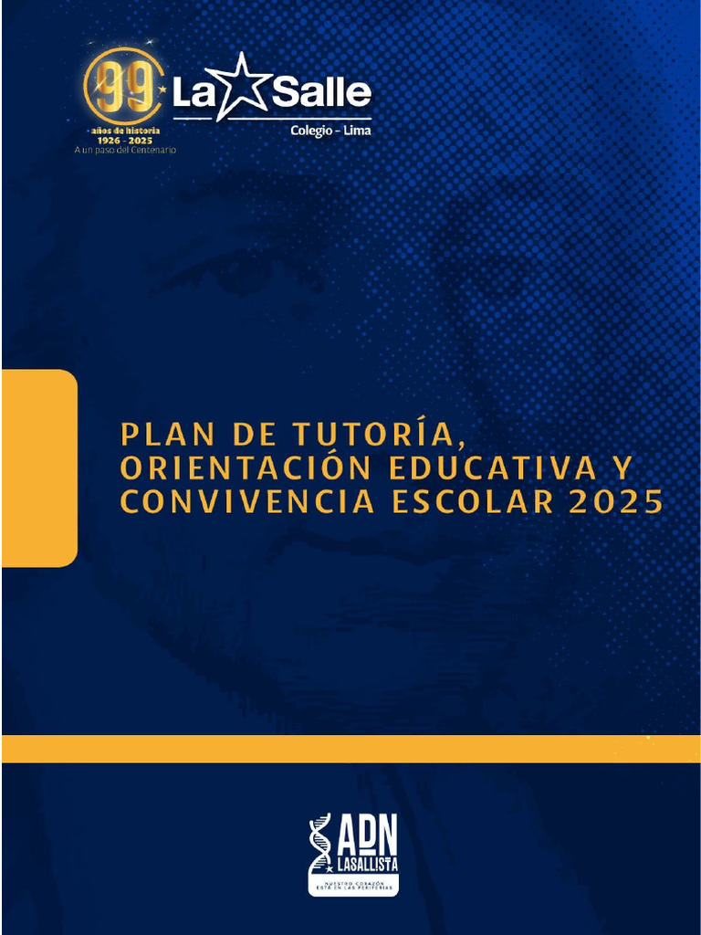 Plan de Tutoría y Convivencia Escolar 2025 | PDF | Salón de clases ...