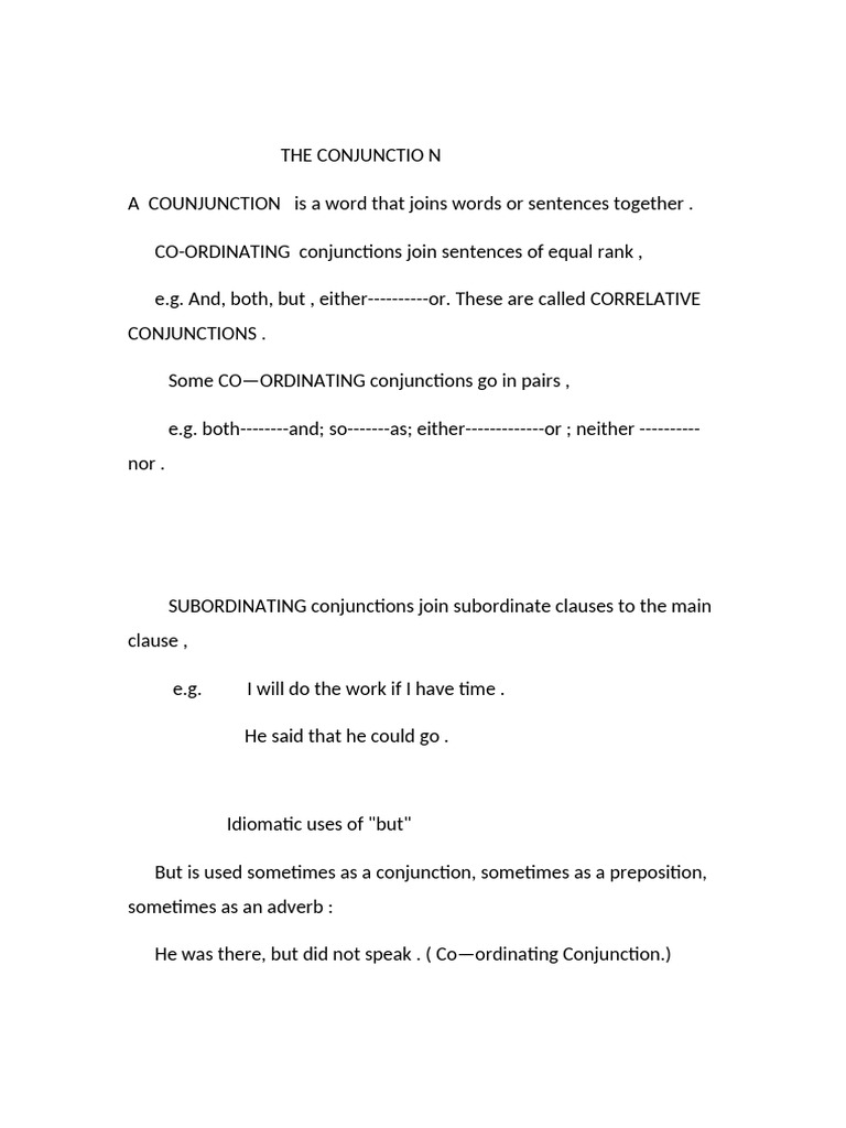 Understanding Conjunctions and Interjections | PDF
