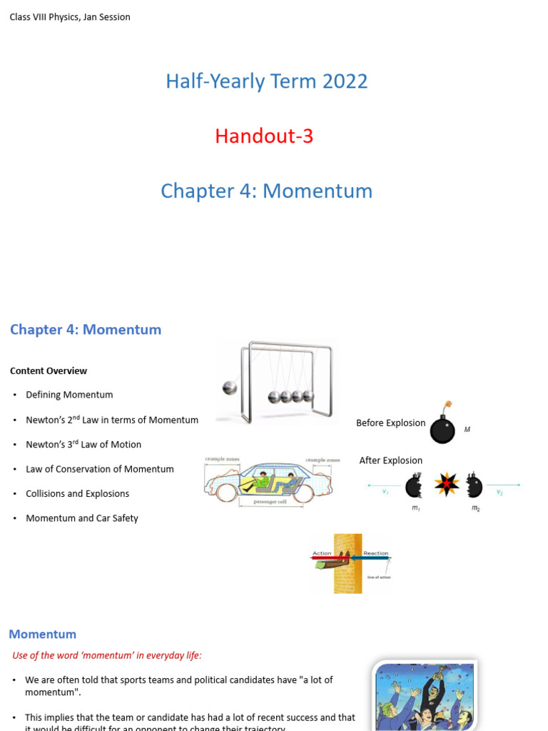 Understanding Momentum in Physics | PDF | Momentum | Force