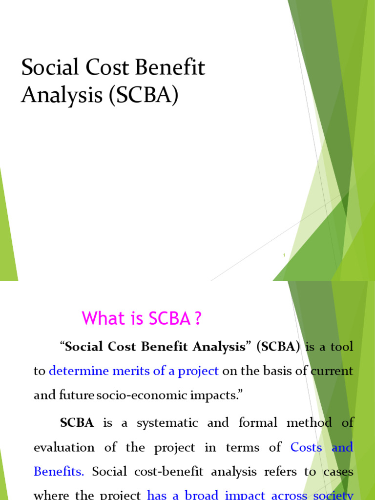 Social Cost Benefit Analysis Overview | PDF | Cost–Benefit Analysis ...