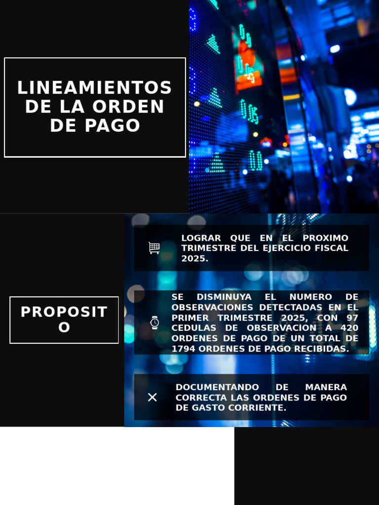 Lineamientos para Orden de Pago 2025 | PDF | Presupuesto