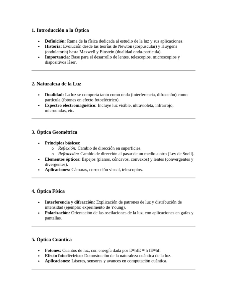Fundamentos y Aplicaciones de la Óptica | PDF | Óptica | Ligero