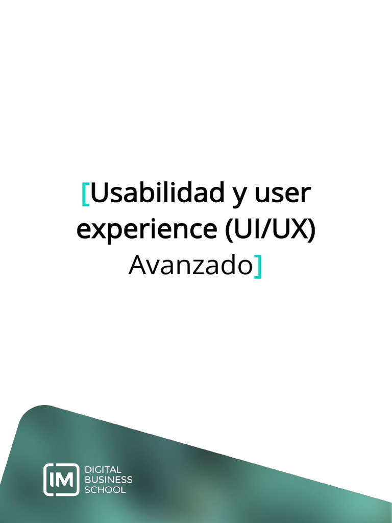 Usabilidad y User Experience (UIUX) Avanzado | PDF | Usabilidad | Diseño