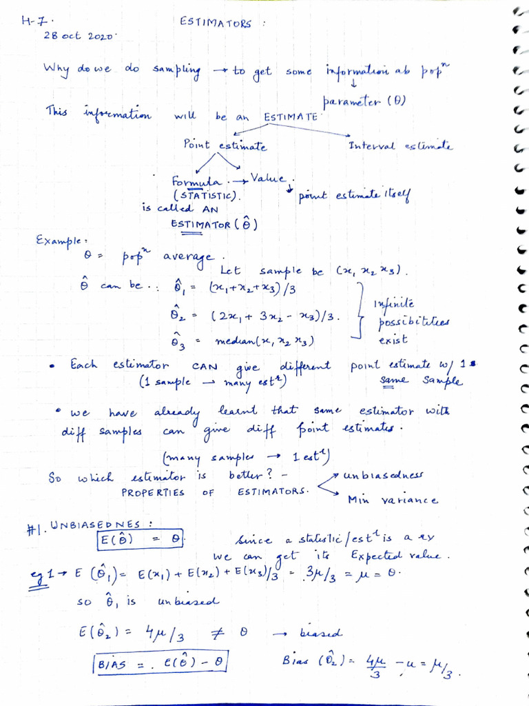 Understanding Estimators and Their Properties | PDF | Estimator ...