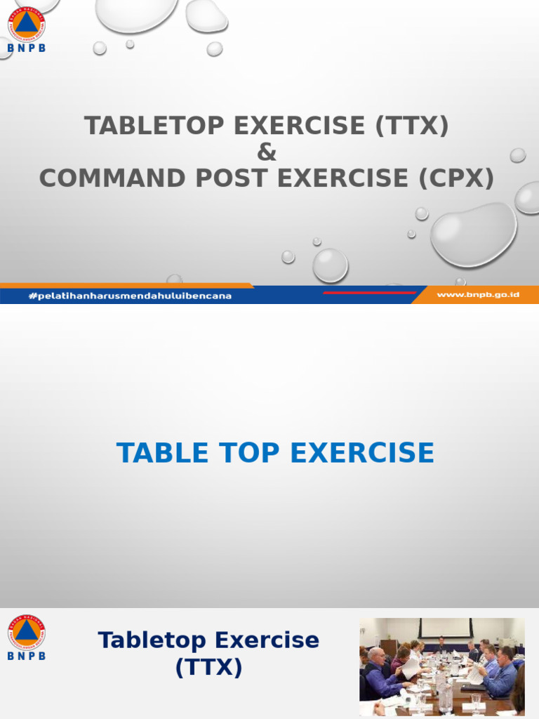 Latihan Posko Komando dan TTX | PDF
