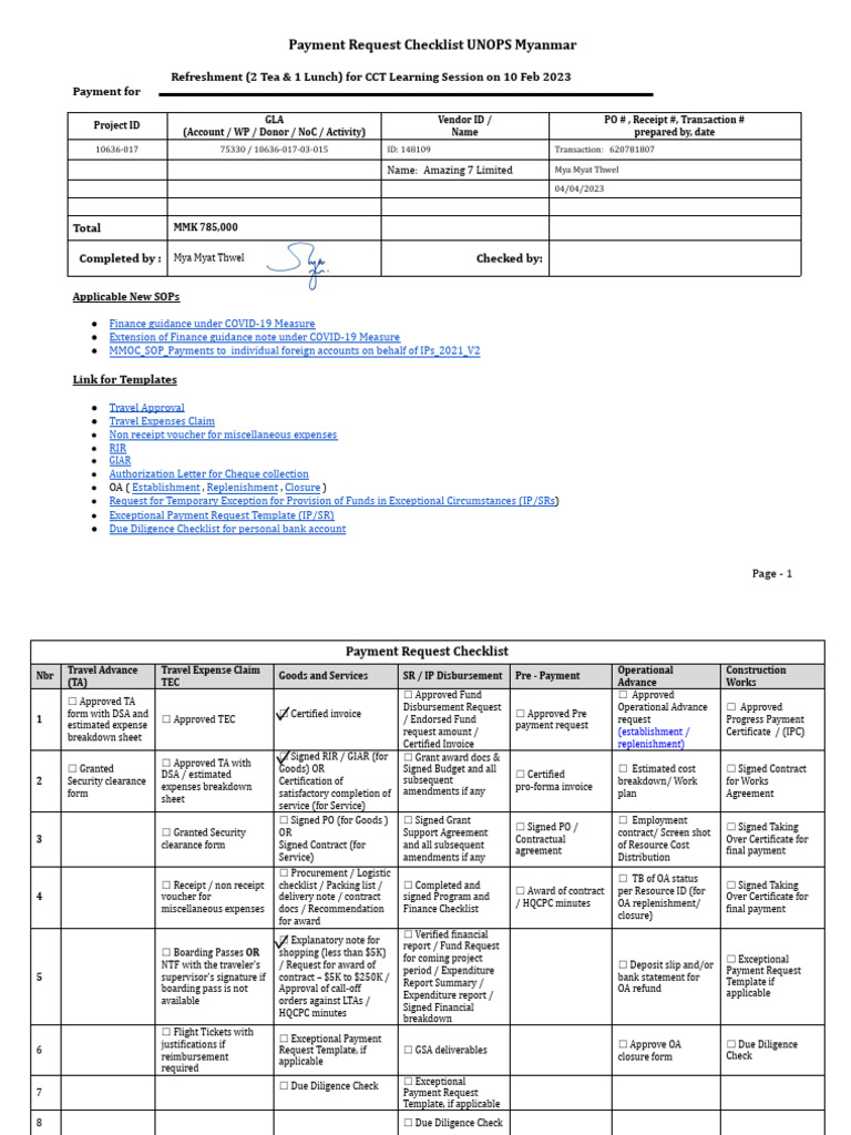 Refreshment Charges for CCT Session | PDF | Cuisine | Foods