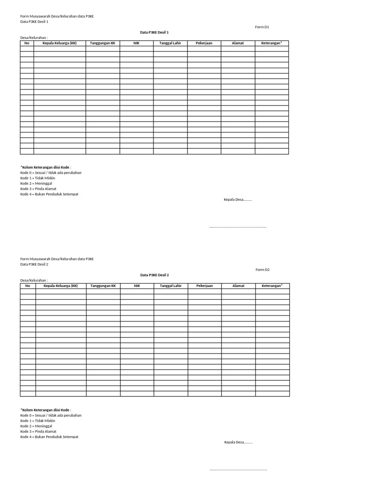 Form D1 - D8 - Verval P3KE - 25 11 2023 | PDF