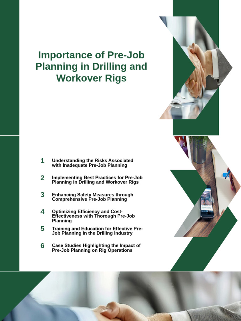 Importance of Pre-Job Planning in Drilling and Workover Rigs | PDF ...