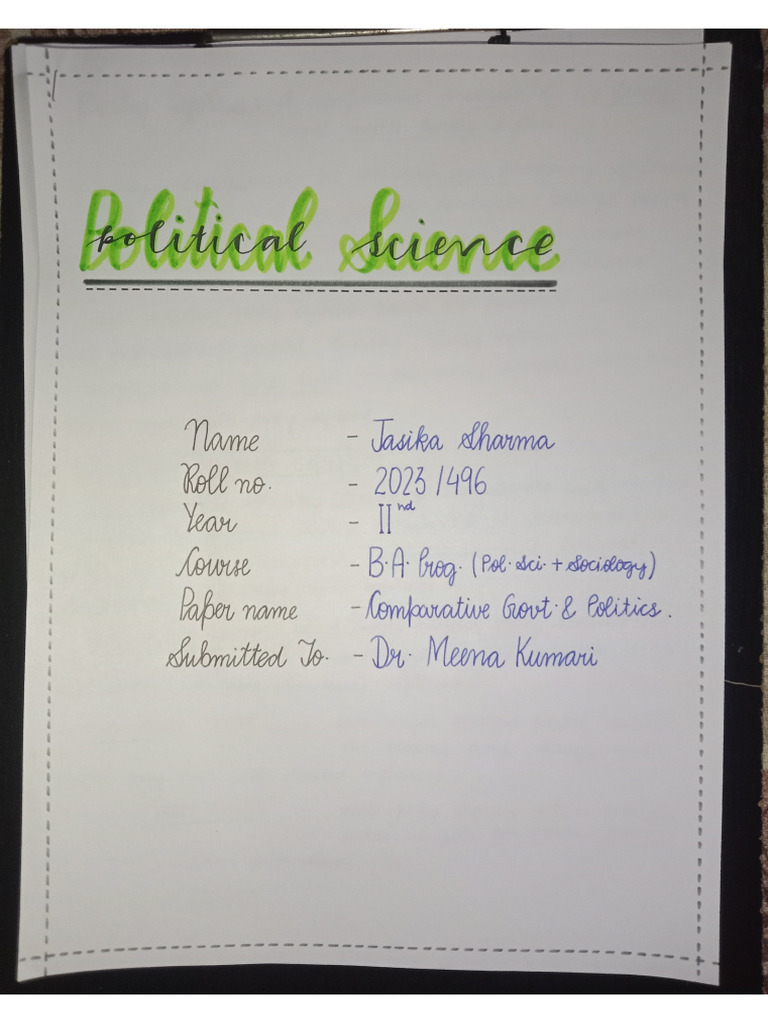 Pol Sci Minor, CA Last | PDF