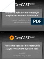 Tworzenie Aplikacji Internetowych Z Wykorzystaniem Ruby On Rails
