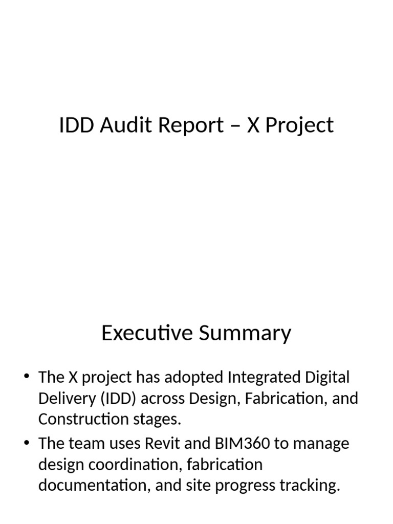 IDD Audit | PDF
