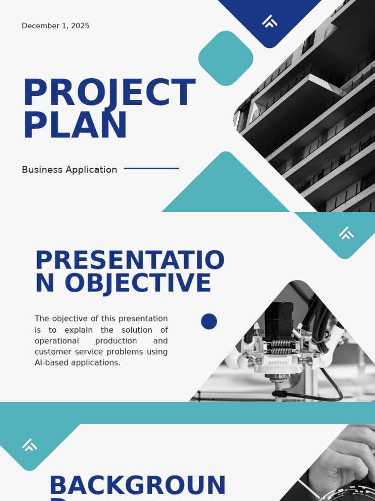 White and Blue Corporate Professional Project Plan Presentation ...