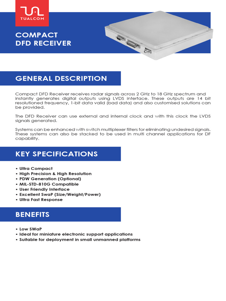 Compact DFD Receiver | PDF | Hertz | Electronics