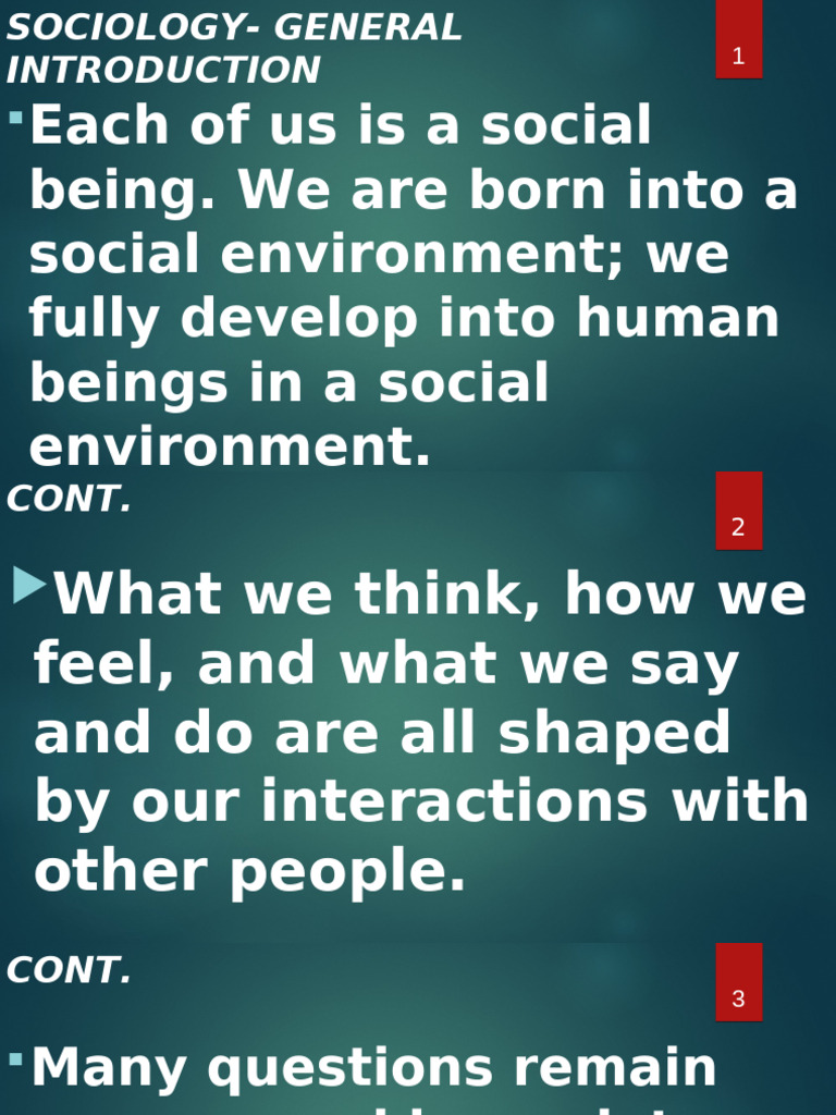 Lecture 1 - Sociology | PDF | Sociology | Knowledge