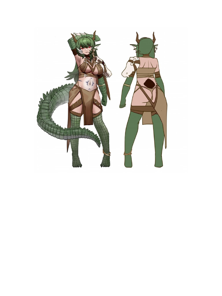 突袭！邪鳄巨娘肚子的宝藏！（未完成） | PDF, image size:768x1024