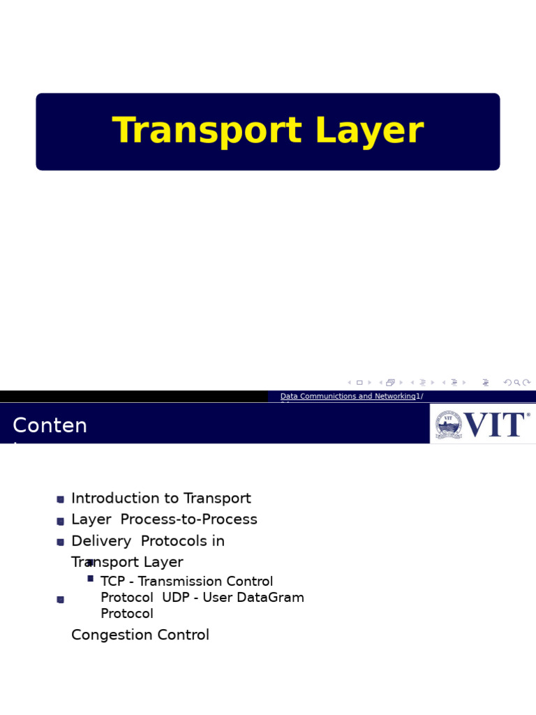 Understanding Transport Layer Protocols | PDF | Transmission Control ...
