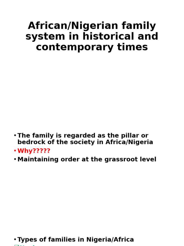 Types of Families in Nigeria | PDF