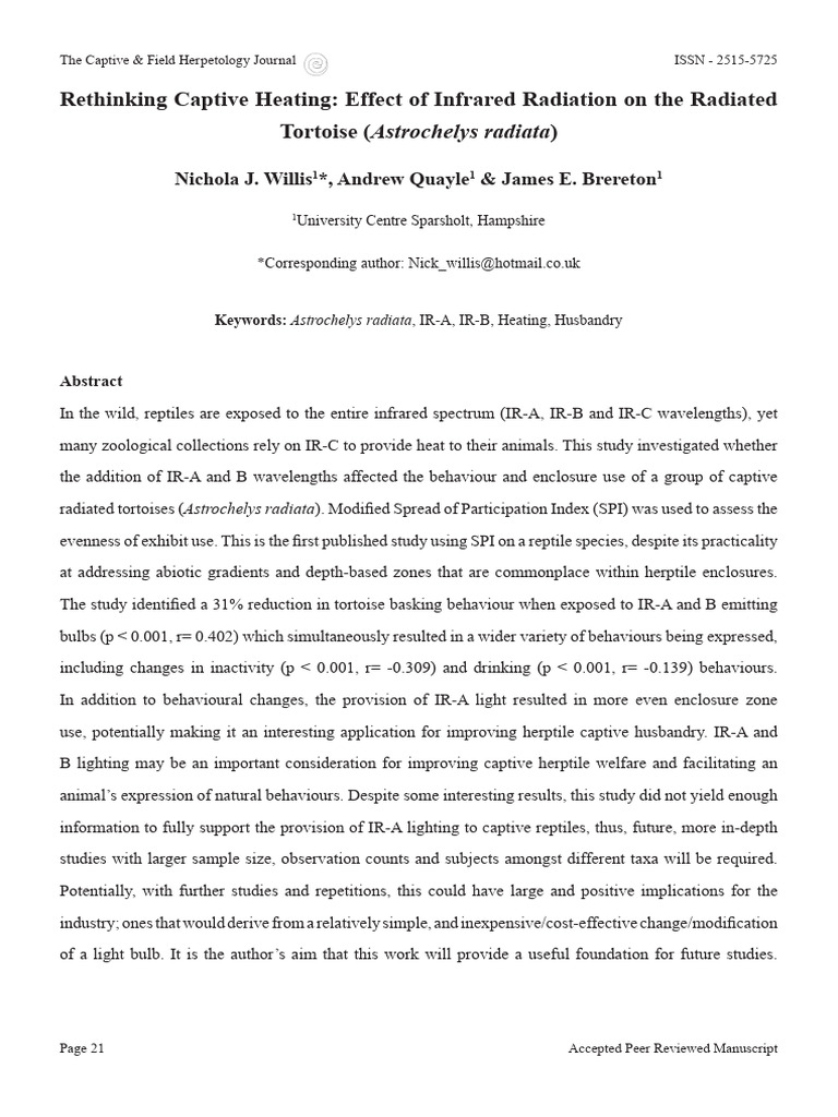 Rethinking Captive Heating Effect of Infrared Radiation On The Radiated ...