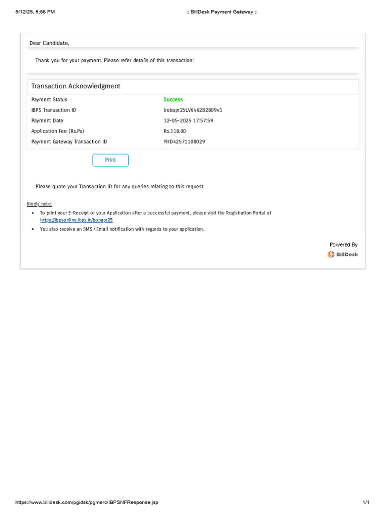 BillDesk Payment Gateway | PDF