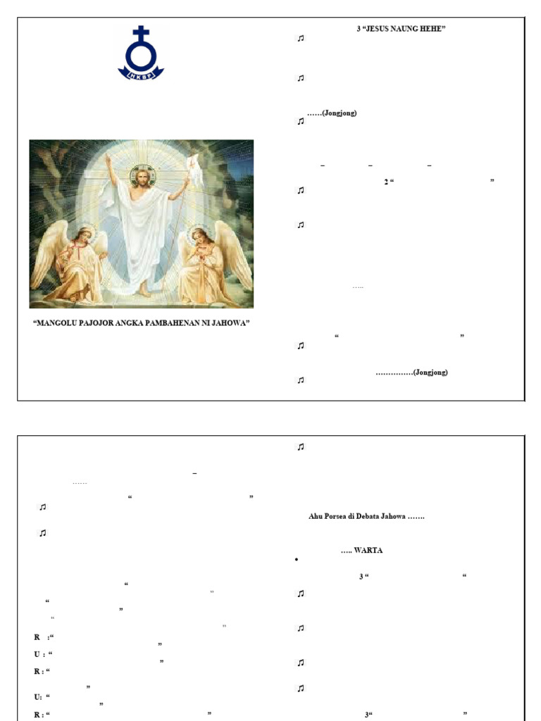 Acara Ibadah Paskah II | PDF