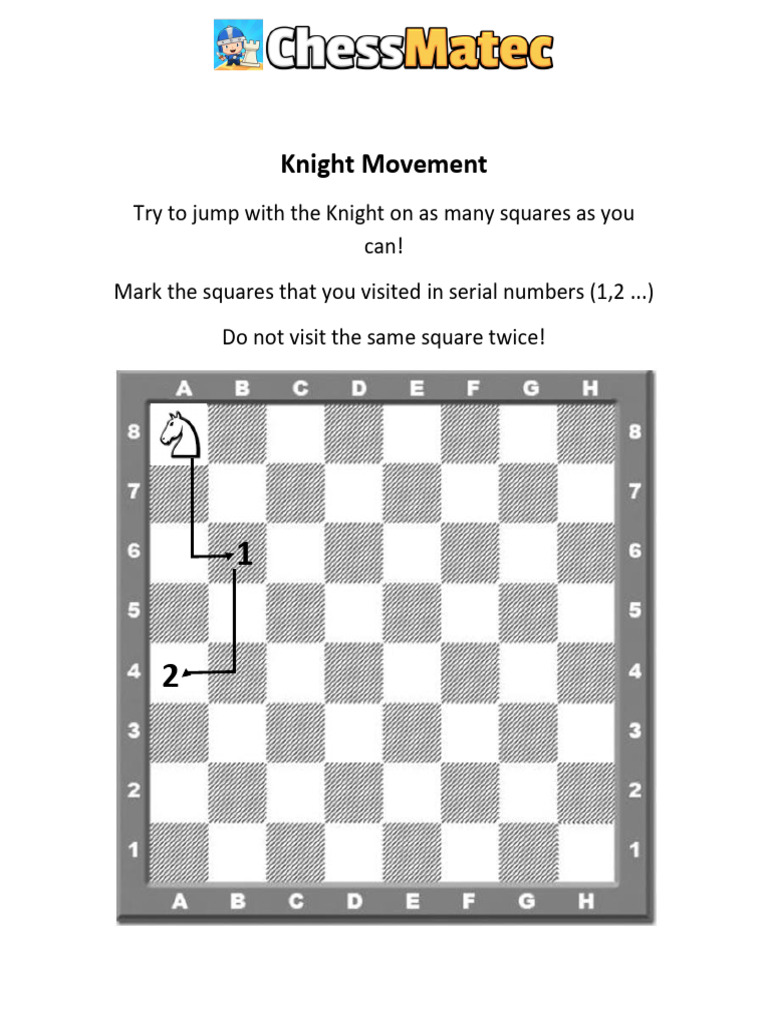 Knight Movement Jump Challenge | PDF