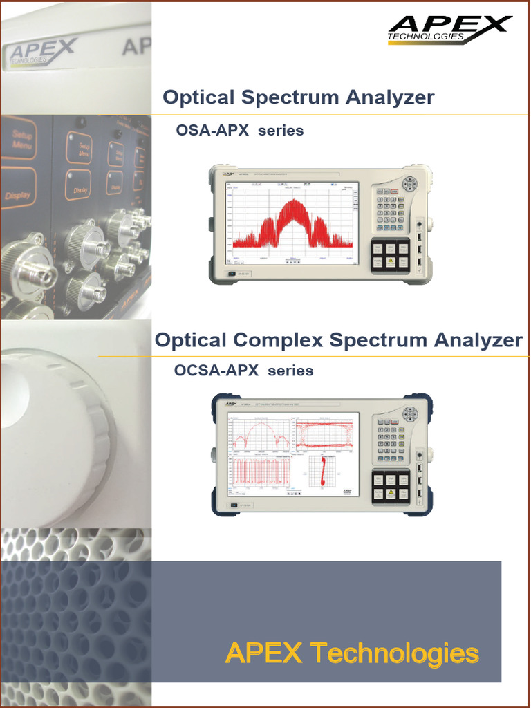 Advanced Optical Spectrum Analyzer OCSA-APX | PDF | Laser ...