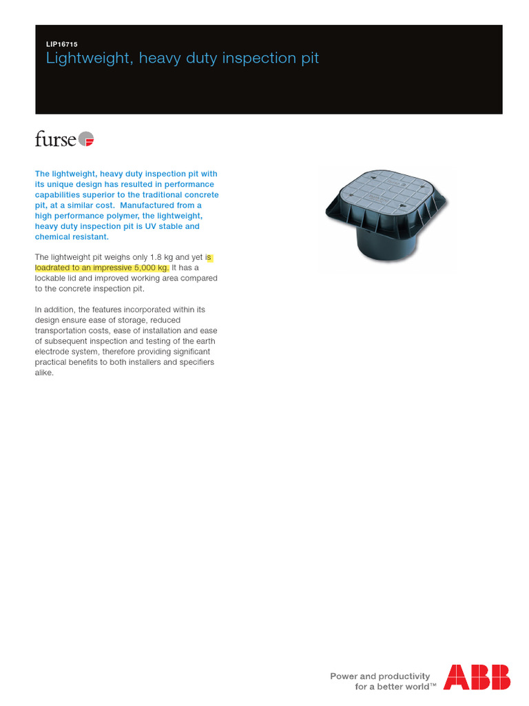 Light Wieght Inspection Pit | PDF | Concrete | Materials