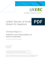 Technical Report 2 - Definition and Interpretation of Reserve Estimates