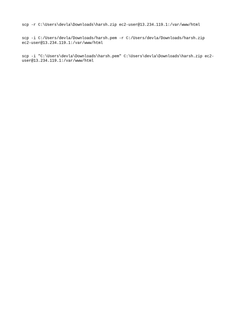 File Transfer to EC2 Instance | PDF