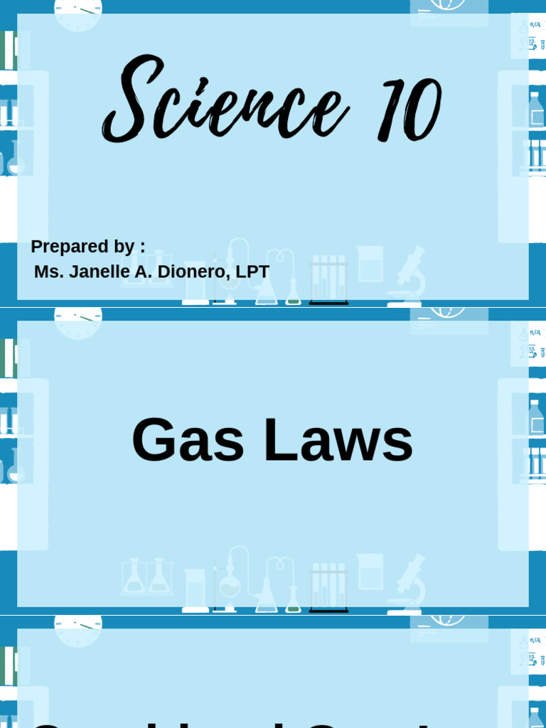 Sci 10 Q4 Combined Gas Law | PDF