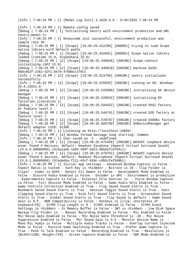 Medal Log Initialization Report | PDF | Graphics Processing Unit ...