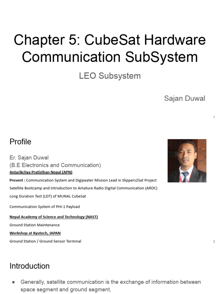 CubeSat Communication System | PDF | Antenna (Radio) | Amplifier